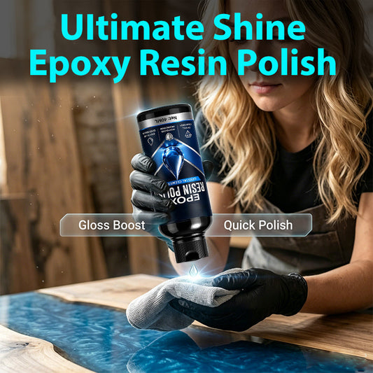🥳PROMOÇÃO 2026🥳💞Mais de 50 MIL vendidos!✨🎨 50% DE DESCONTO! Polidor de resina epóxi alto brilho – Restaura transparência cristalina, remove micro arranhões. Aplicação simples com pano, brilho profissional! 💎🛠️