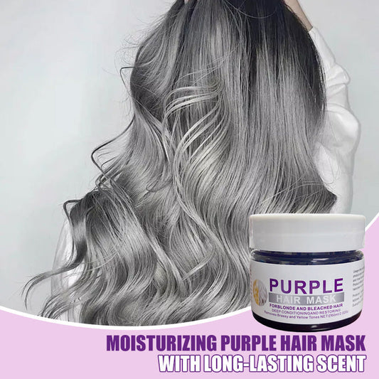 Máscara capilar roxa hidratante com fragrância duradoura 💜✨