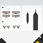 Kit 3 em 1: Delineador Líquido e Carimbo de Cílios Inferiores