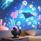 🌌 Projetor de Luz Noturna Céu Estrelado Oceânico com Música para Quarto Infantil