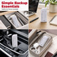 Carregador portátil de emergência para celular — Power Bank alimentado por pilhas AA com lanterna LED